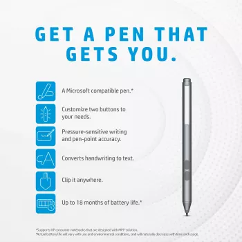 Penna HP MPP 1.51, laptop, HP, grigio, MPP, Cina, 10 g