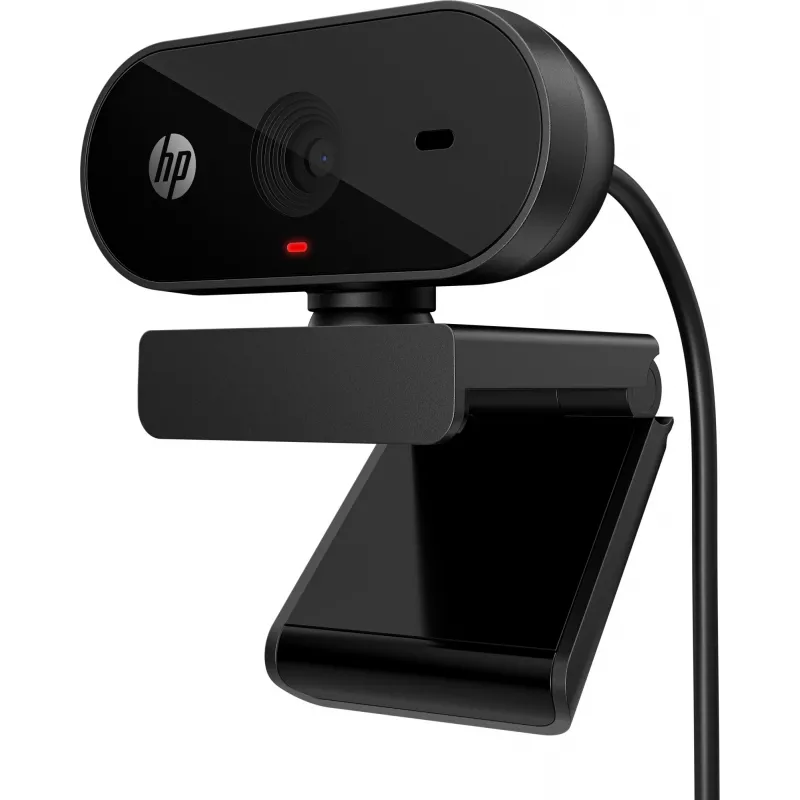 Webcam HP 320 FHD, 1920 x 1080 pixel, Full HD, 30 fps, casa, USB, nero