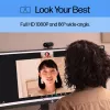 Webcam HP 320 FHD, 1920 x 1080 pixel, Full HD, 30 fps, casa, USB, nero