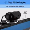 Webcam HP 320 FHD, 1920 x 1080 pixel, Full HD, 30 fps, casa, USB, nero