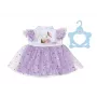 Vestito per bambole ZAPF BABY born vestito tutù lilla per bambole da 43 cm, tessuto, multicolore, pieghevole, età 3+