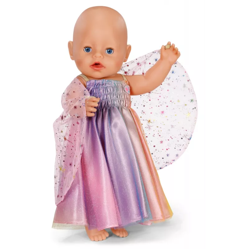 Vestito per bambole ZAPF BABY born camicia da notte Rainbow per 3–12 anni, tessile, multicolore, pieghevole