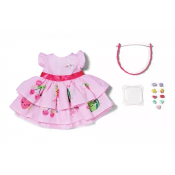 Vestito per bambole ZAPF BABY born vestito con Pinplay per bambola da 43 cm, multicolore, pieghevole, età 3+