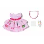 Vestito per bambole ZAPF BABY born vestito con Pinplay per bambola da 43 cm, multicolore, pieghevole, età 3+