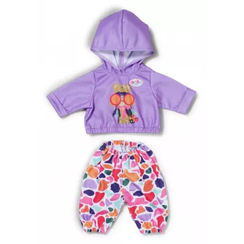 Set di vestiti per bambole ZAPF BABY born outfit con felpa per bambole da 43 cm, multicolore, età consigliata 3+