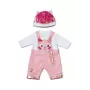 Set di vestiti per bambole ZAPF BABY born tutina con cappello per bambole da 43 cm, multicolore, pieghevole, da 3 anni