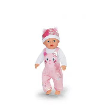 Set di vestiti per bambole ZAPF BABY born tutina con cappello per bambole da 43 cm, multicolore, pieghevole, da 3 anni