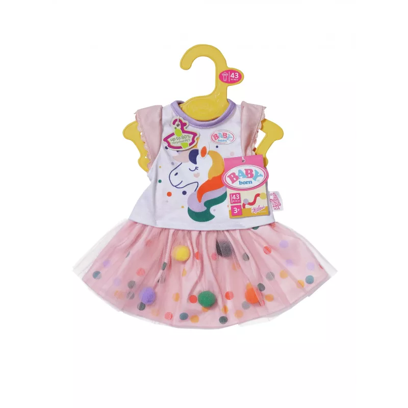 BABY born vestito tutù unicorno 43cm vestito per bambole