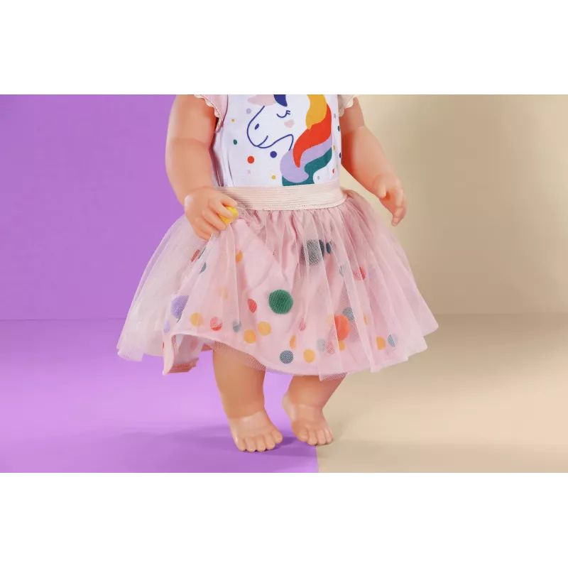 BABY born vestito tutù unicorno 43cm vestito per bambole