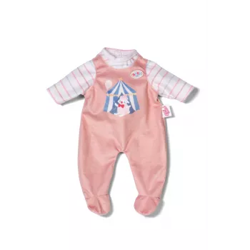 Tutina per bambole ZAPF BABY born Romper Apricot per bambole da 36 cm, tessuto, multicolore, pieghevole, età 1+