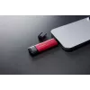 SSD esterno Kingston 2 TB Dual USB-A/USB-C, USB 3.2 Gen 2, lettura 1050 MB/s, scrittura 950 MB/s, nero/rosso