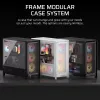 Case PC midi tower CORSAIR FRAME 5000D RS — nero, supporto ATX/EATX, 3x ventole frontali 140 mm, vetro temperato, 250×556×542 mm