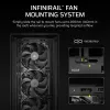 Case PC midi tower CORSAIR FRAME 5000D RS — nero, supporto ATX/EATX, 3x ventole frontali 140 mm, vetro temperato, 250×556×542 mm