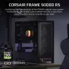 Case PC midi tower CORSAIR FRAME 5000D RS — nero, supporto ATX/EATX, 3x ventole frontali 140 mm, vetro temperato, 250×556×542 mm