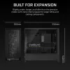 Case PC midi tower CORSAIR FRAME 5000D RS — nero, supporto ATX/EATX, 3x ventole frontali 140 mm, vetro temperato, 250×556×542 mm