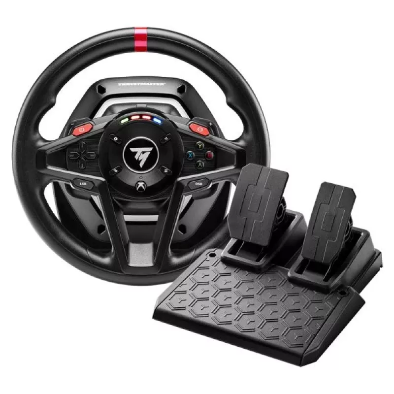 Thrustmaster T128 volante nero USB + pedale analogico PC, Xbox One, Xbox Series S, Xbox Series X