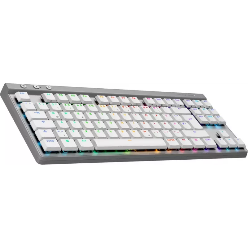 Tastiera gaming wireless Logitech G515 LIGHTSPEED TKL, QWERTZ tedesco, bianca