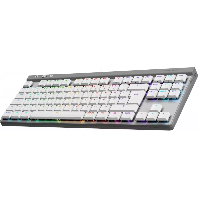 Tastiera gaming wireless Logitech G515 LIGHTSPEED TKL, QWERTZ tedesco, bianca