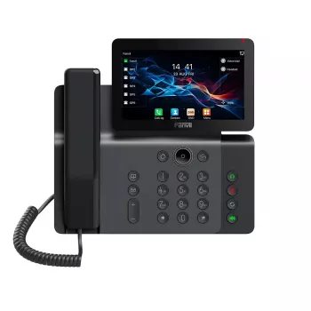 Telefono IP Fanvil V66 grigio scuro – 20 linee, touchscreen IPS da 7 pollici, WLAN, PoE, Bluetooth