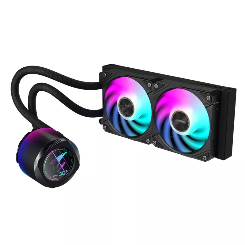 Dissipatore liquido all-in-one GIGABYTE AORUS WATERFORCE X II 240 ventole 2x120mm ARGB