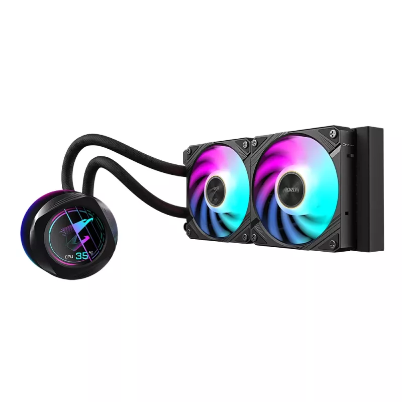 Dissipatore liquido all-in-one GIGABYTE AORUS WATERFORCE X II 240 ventole 2x120mm ARGB
