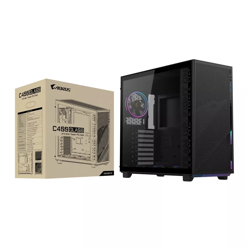 Case PC GIGABYTE C400 Midi Tower nero