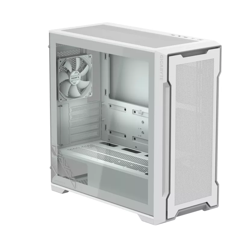 Case PC GIGABYTE C102 GLASS Midi Tower bianco