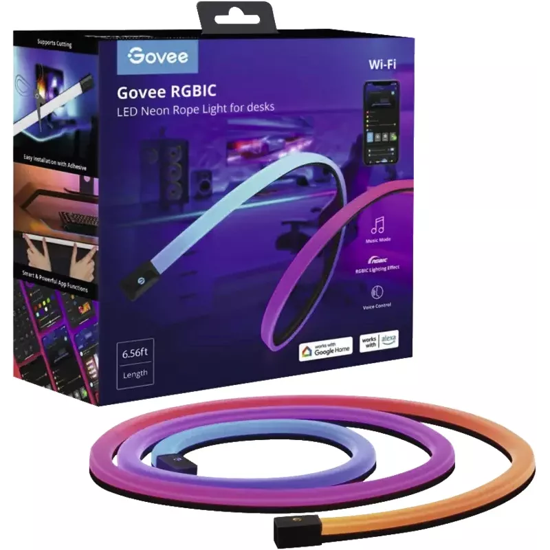 Striscia LED smart Govee H61C2 — striscia LED multicolore, 36 W, 2,0 m