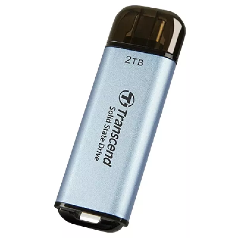 SSD portatile Transcend Esd300c 2TB USB Type-C 3D NAND Flash azzurro cielo
