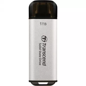 TRANSCEND Esd300s - 1TB SSD portatile - USB Type-C - 3D-NAND-Flash - argento