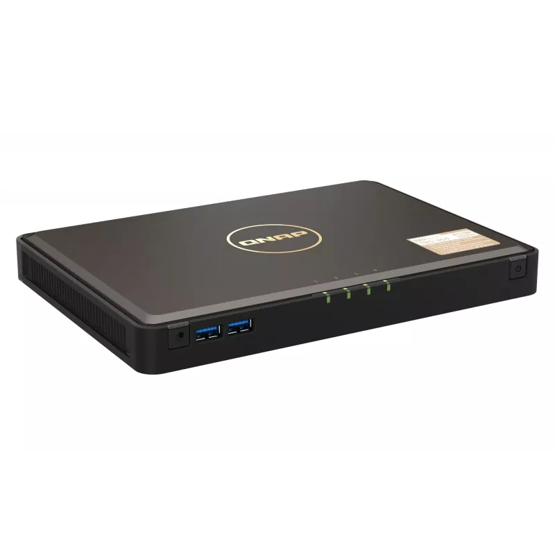 QNAP TBS-464 NAS Desktop Intel® Celeron® N5105 8 GB DDR4 0 TB QNAP Turbo System nero