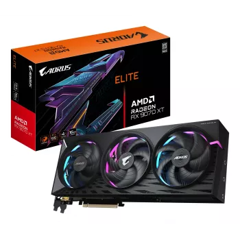 Scheda grafica GIGABYTE Radeon RX 9070 XT 16 GB GDDR6, PCIe 5.0, 256 bit, 339×136×59 mm