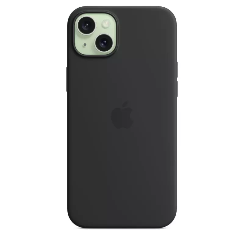 Cover Apple iPhone 15 Plus Silicone Case compatibile MagSafe nero