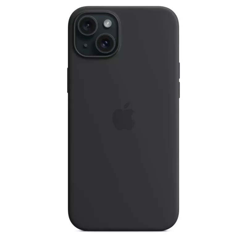 Cover Apple iPhone 15 Plus Silicone Case compatibile MagSafe nero