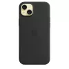 Cover Apple iPhone 15 Plus Silicone Case compatibile MagSafe nero