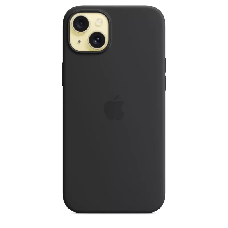 Cover Apple iPhone 15 Plus Silicone Case compatibile MagSafe nero