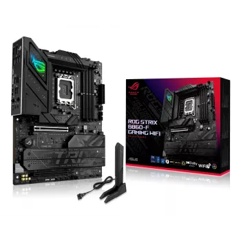 Scheda madre ASUS ROG STRIX B860-F GAMING WIFI — Intel B860, LGA 1851, ATX, DDR5, 4x DIMM, Wi-Fi 7, 2.5Gb LAN, 4x M.2