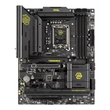 Scheda madre MSI MAG B860 TOMAHAWK WIFI — Intel B860, LGA 1851, ATX, DDR5, 4x DIMM, 3x M.2, Wi-Fi 7, 5GbE