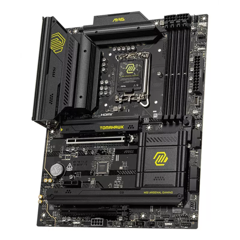 Scheda madre MSI MAG B860 TOMAHAWK WIFI — Intel B860, LGA 1851, ATX, DDR5, 4x DIMM, 3x M.2, Wi-Fi 7, 5GbE