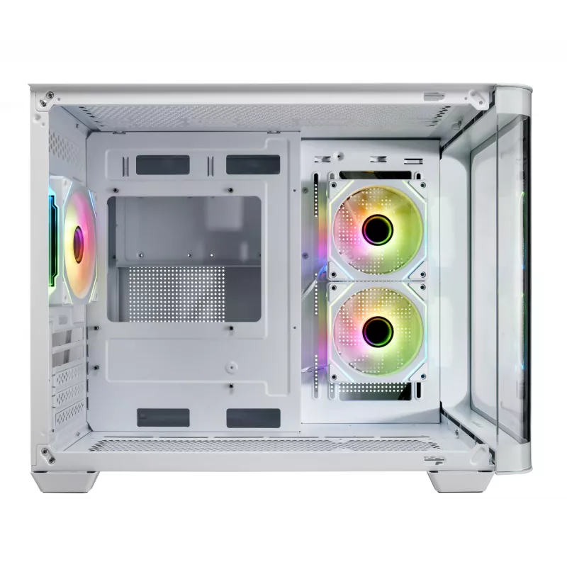 FSP S380-WA Case Mini Tower mITX, mATX bianco ARGB