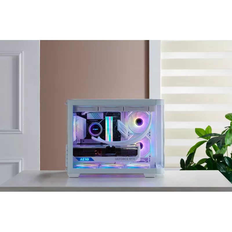 FSP S380-WA Case Mini Tower mITX, mATX bianco ARGB
