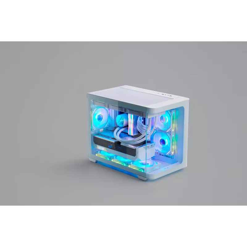 FSP S380-WA Case Mini Tower mITX, mATX bianco ARGB
