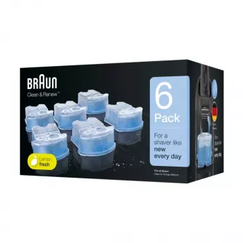 Cartuccia di pulizia Braun CCR6 blu 6 pezzi