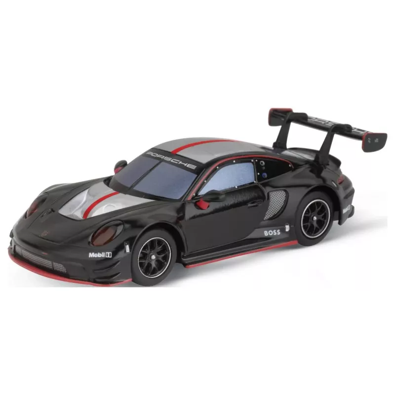 Modello auto sportiva Carrera Porsche 911 GT3 R nero Devil 8 anni
