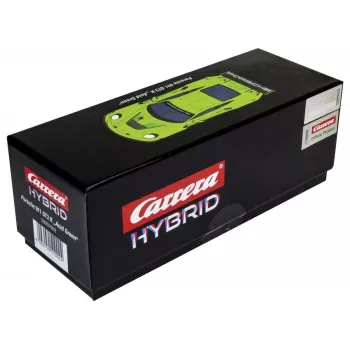 Modello auto sportiva Carrera Porsche 911 GT3 R verde Acid 8 anni
