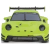 Modello auto sportiva Carrera Porsche 911 GT3 R verde Acid 8 anni