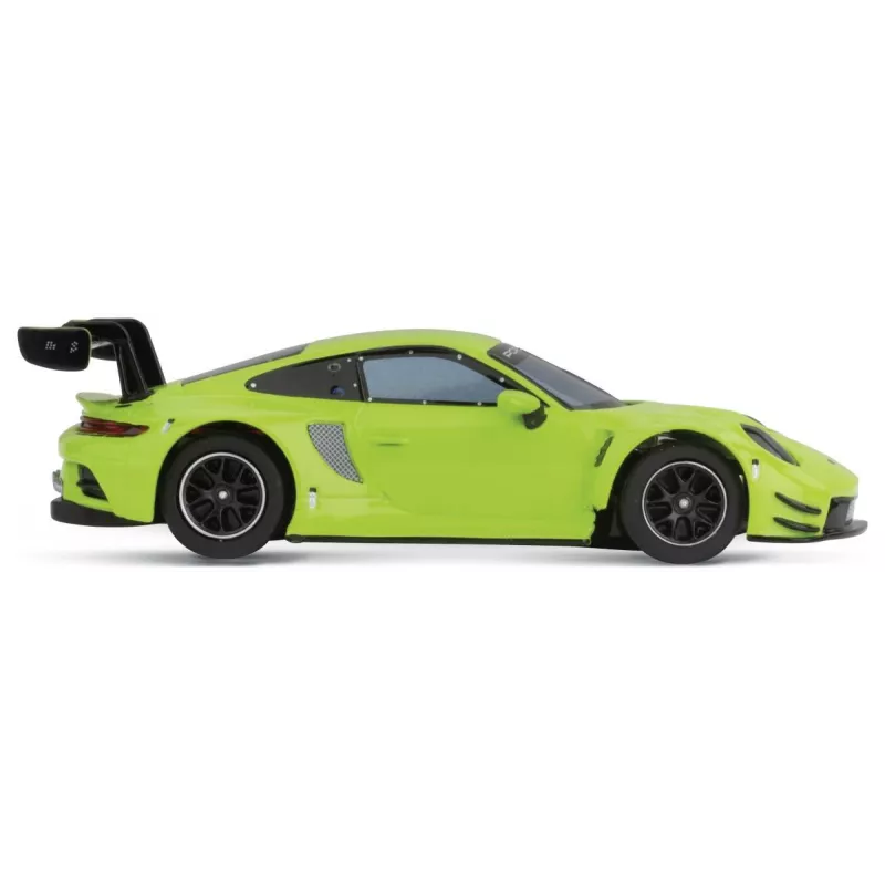 Modello auto sportiva Carrera Porsche 911 GT3 R verde Acid 8 anni