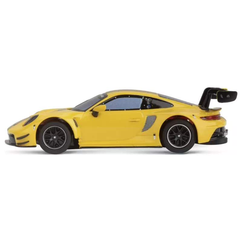 Modello auto sportiva Carrera Porsche 911 GT3 R giallo Speed 8 anni