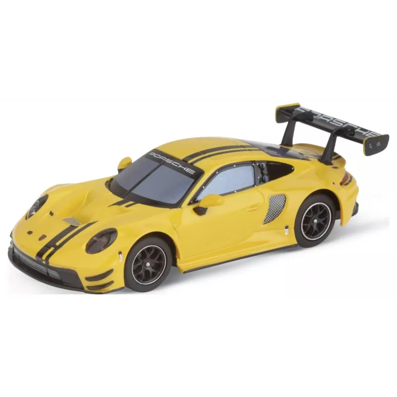 Modello auto sportiva Carrera Porsche 911 GT3 R giallo Speed 8 anni