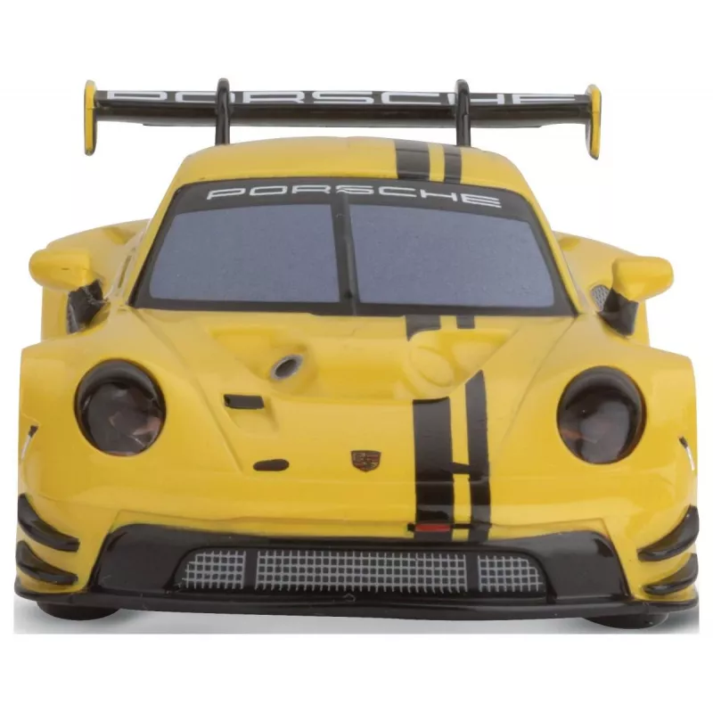 Modello auto sportiva Carrera Porsche 911 GT3 R giallo Speed 8 anni